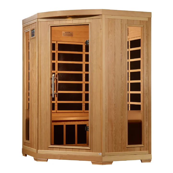 emvexa Corner 3 Person Corner Near Zero EMF FAR Infrared Sauna (2025 Edition)