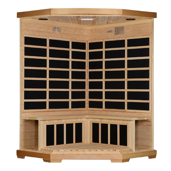 emvexa Corner 3 Person Corner Near Zero EMF FAR Infrared Sauna (2025 Edition)