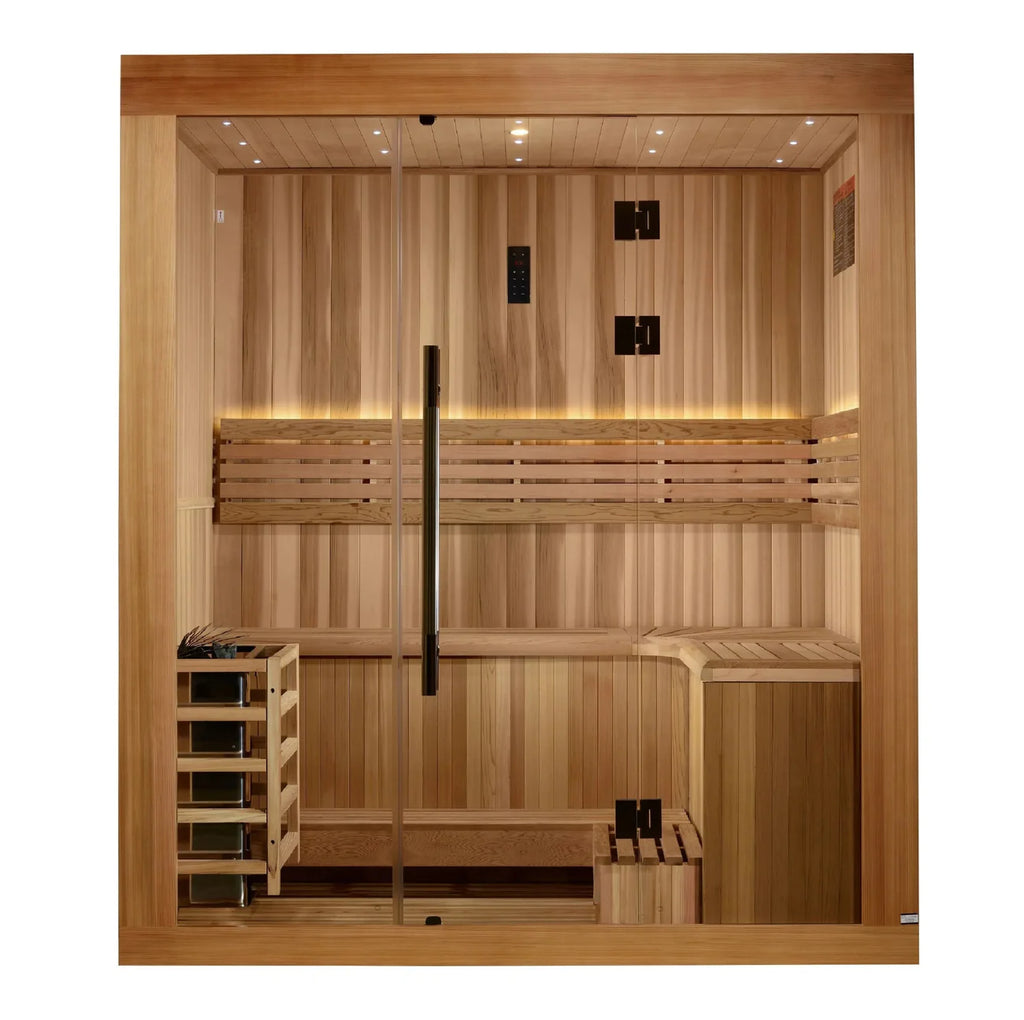 Golden Designs 2025 Copenhagen Edition 3 Person Traditional Sauna GDI-7389-02