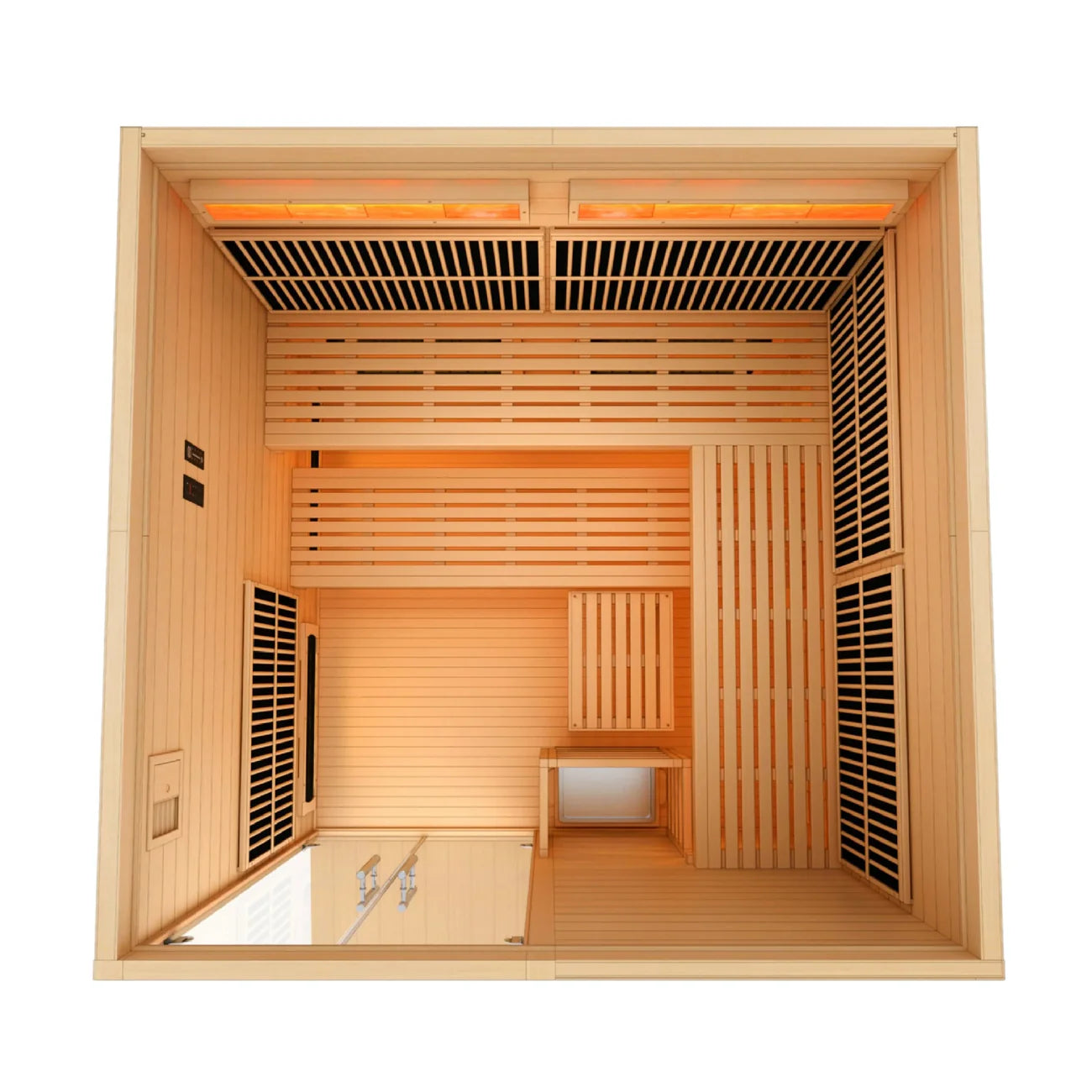 Golden Designs 2025 Toledo GDI-8360-01 6 Person Hybrid Indoor Sauna