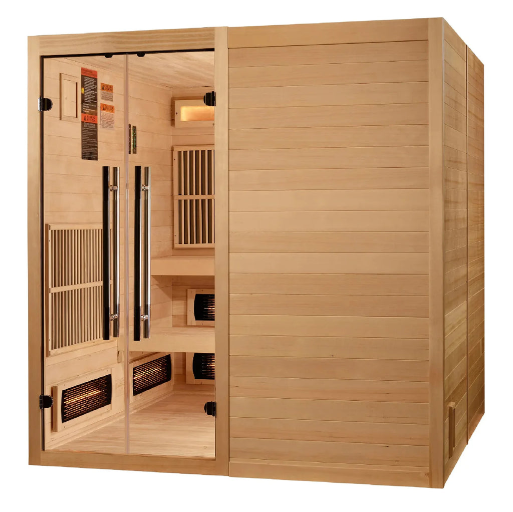 Golden Designs 2025 Toledo GDI-8360-01 6 Person Hybrid Indoor Sauna