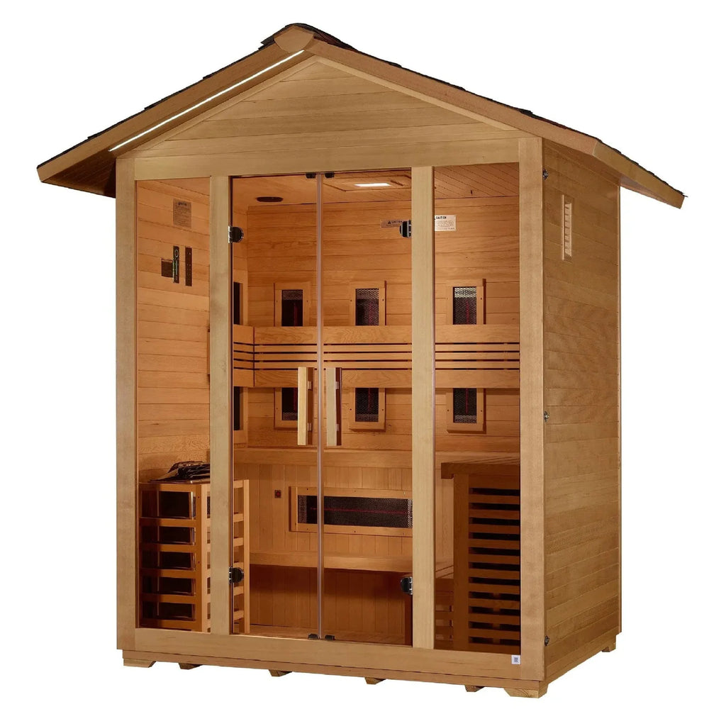 Golden Designs “Gargellen” 5 Person Hybrid Outdoor Sauna