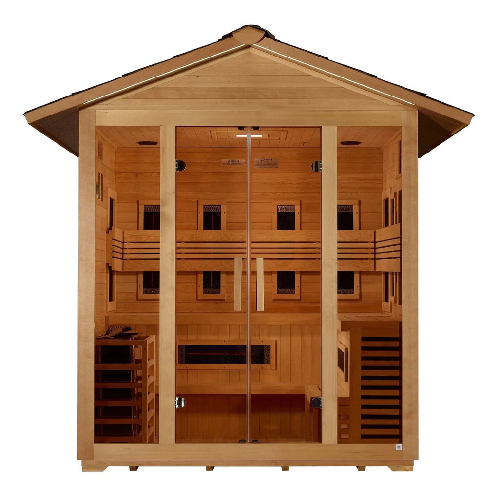 Golden Designs “Gargellen” 5 Person Hybrid Outdoor Sauna