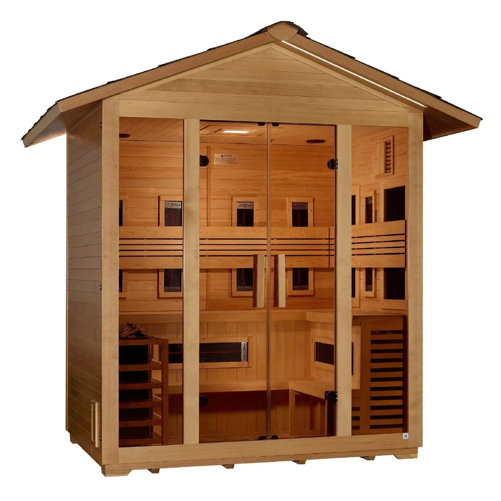 Golden Designs “Gargellen” 5 Person Hybrid Outdoor Sauna